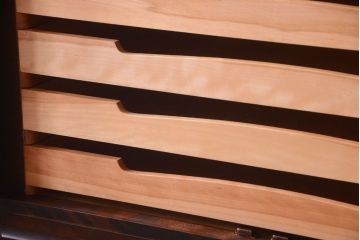 中古　北海道民芸家具　3段重ねチェスト(衣装箪笥・整理タンス・きものチェスト)