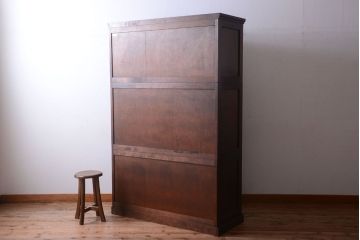 中古　北海道民芸家具　3段重ねチェスト(衣装箪笥・整理タンス・きものチェスト)