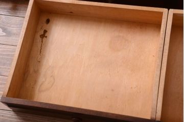 中古　北海道民芸家具　大きな食器棚(カップボード・キャビネット)