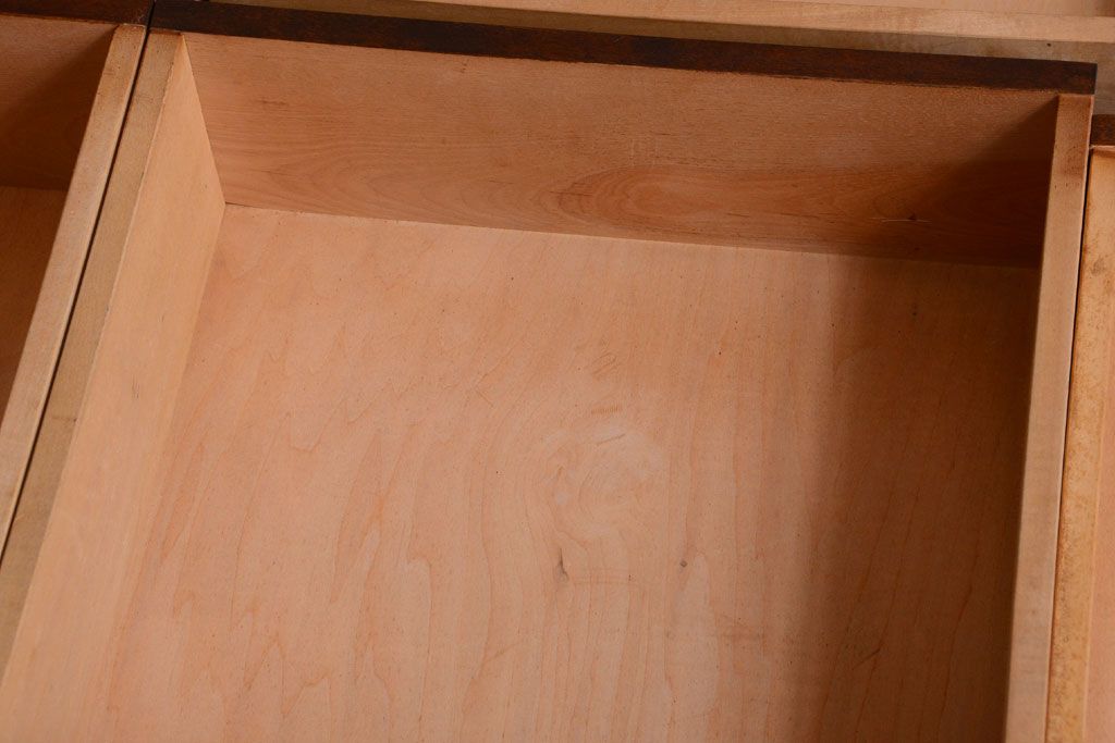 中古　北海道民芸家具　大きな食器棚(カップボード・キャビネット)