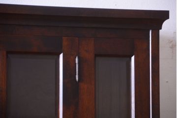 中古　北海道民芸家具　大きな食器棚(カップボード・キャビネット)