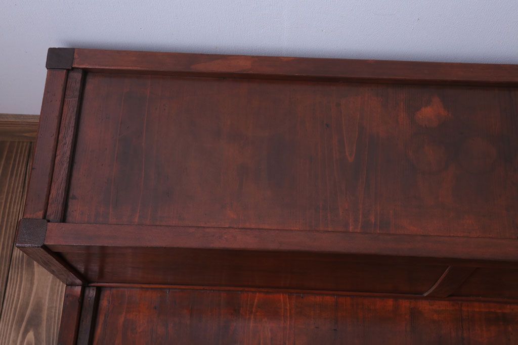 レトロ家具　昭和レトロ　古い木製の大型陳列台(陳列棚・飾り棚・飾り台)