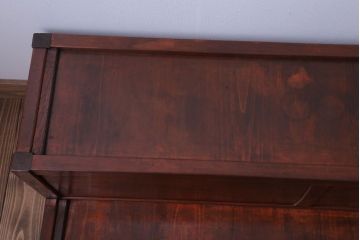 レトロ家具　昭和レトロ　古い木製の大型陳列台(陳列棚・飾り棚・飾り台)