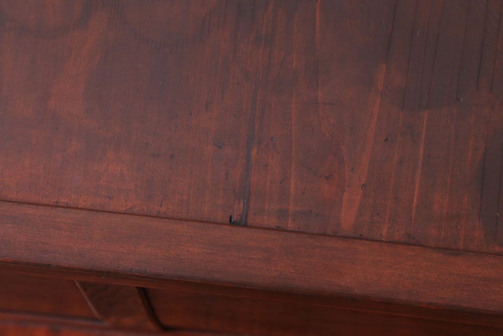 レトロ家具　昭和レトロ　古い木製の大型陳列台(陳列棚・飾り棚・飾り台)