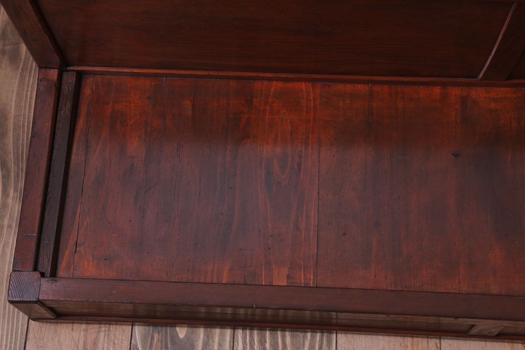 レトロ家具　昭和レトロ　古い木製の大型陳列台(陳列棚・飾り棚・飾り台)