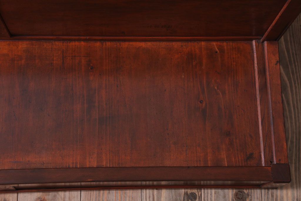 レトロ家具　昭和レトロ　古い木製の大型陳列台(陳列棚・飾り棚・飾り台)