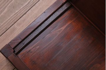 レトロ家具　昭和レトロ　古い木製の大型陳列台(陳列棚・飾り棚・飾り台)