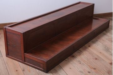 レトロ家具　昭和レトロ　古い木製の大型陳列台(陳列棚・飾り棚・飾り台)