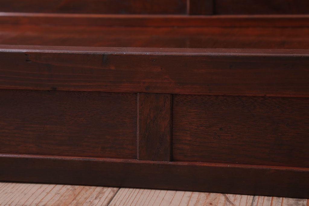 レトロ家具　昭和レトロ　古い木製の大型陳列台(陳列棚・飾り棚・飾り台)