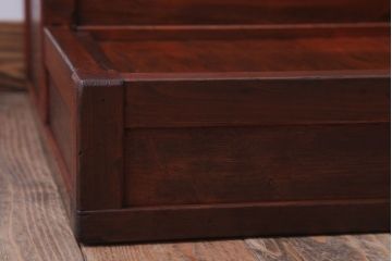 レトロ家具　昭和レトロ　古い木製の大型陳列台(陳列棚・飾り棚・飾り台)