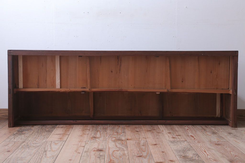 レトロ家具　昭和レトロ　古い木製の大型陳列台(陳列棚・飾り棚・飾り台)