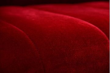 ヴィンテージ家具　ビンテージ　上品なデザイン!赤色布地の高級ソファ