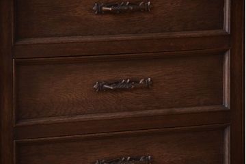 ビンテージ　神戸家具　優雅な重ねキャビネット(食器棚・収納棚)