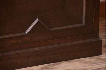 ビンテージ　神戸家具　優雅な重ねキャビネット(食器棚・収納棚)