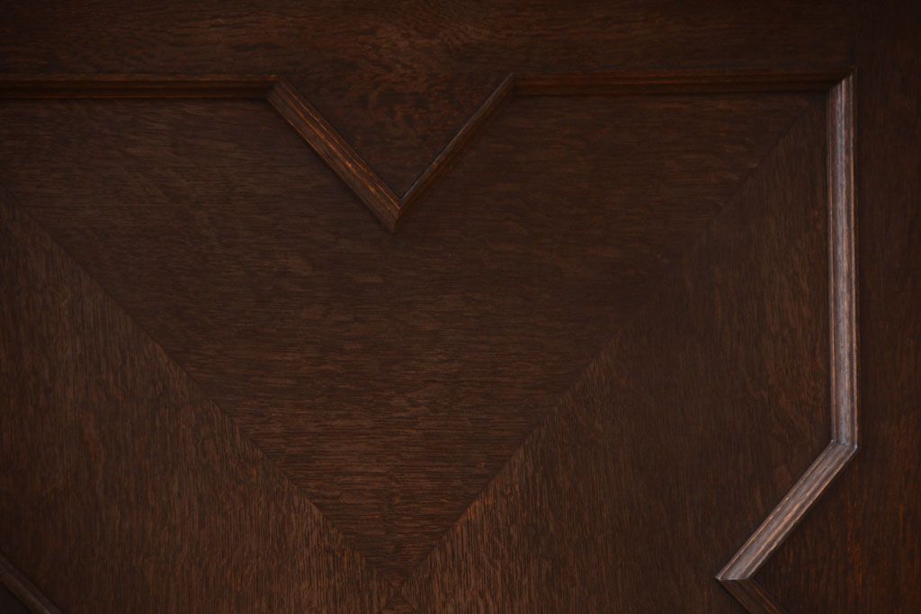 ビンテージ　神戸家具　優雅な重ねキャビネット(食器棚・収納棚)