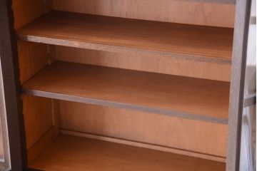 ビンテージ　神戸家具　優雅な重ねキャビネット(食器棚・収納棚)