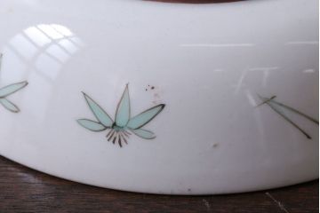 古民具・骨董　明治〜大正　九谷色絵なます皿5客セット(2)