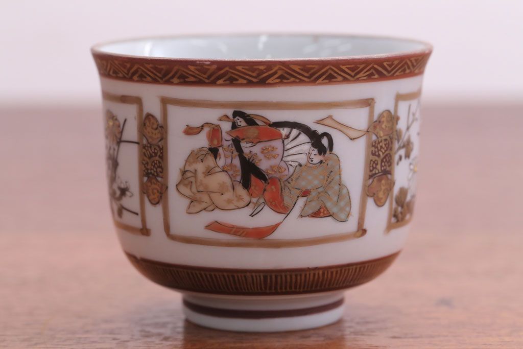 860『九谷 扇形鉢 向付』　/骨董品 古美術 古玩 アンティーク Amazon.co.jp: 860『九谷 扇型鉢 向付』 骨董品 古美術 古玩