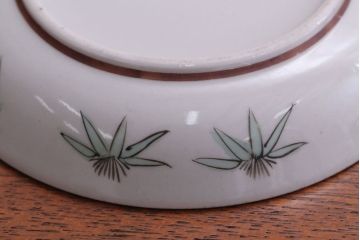 アンティーク雑貨　古民具・骨董　明治〜大正　九谷色絵皿4客セット