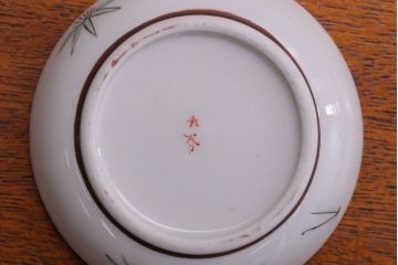 古民具・骨董　明治〜大正　九谷色絵小皿6客セット