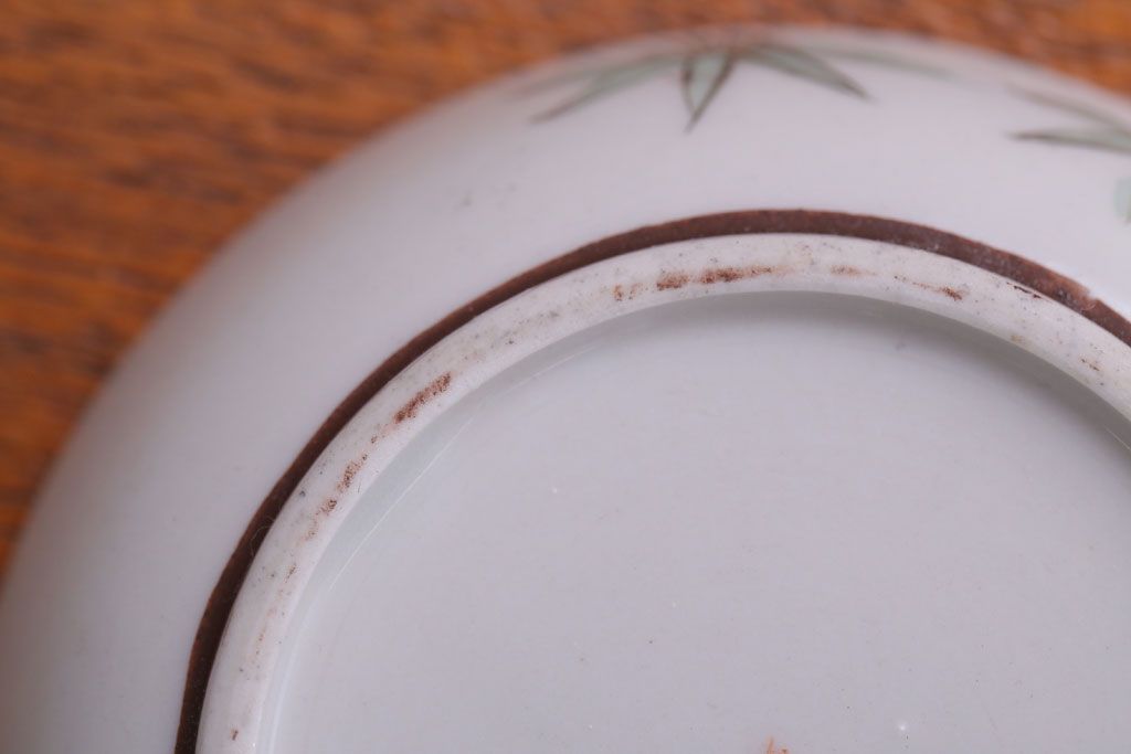 古民具・骨董　明治〜大正　九谷色絵小皿6客セット