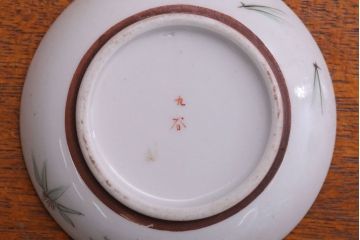 古民具・骨董　明治〜大正　九谷色絵小皿5客セット(2)