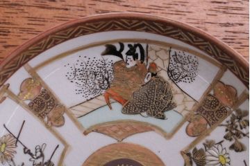 アンティーク雑貨　古民具・骨董　明治〜大正　九谷色絵皿5客セット