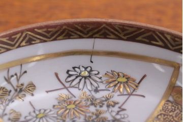 アンティーク雑貨　古民具・骨董　明治〜大正　九谷色絵皿5客セット