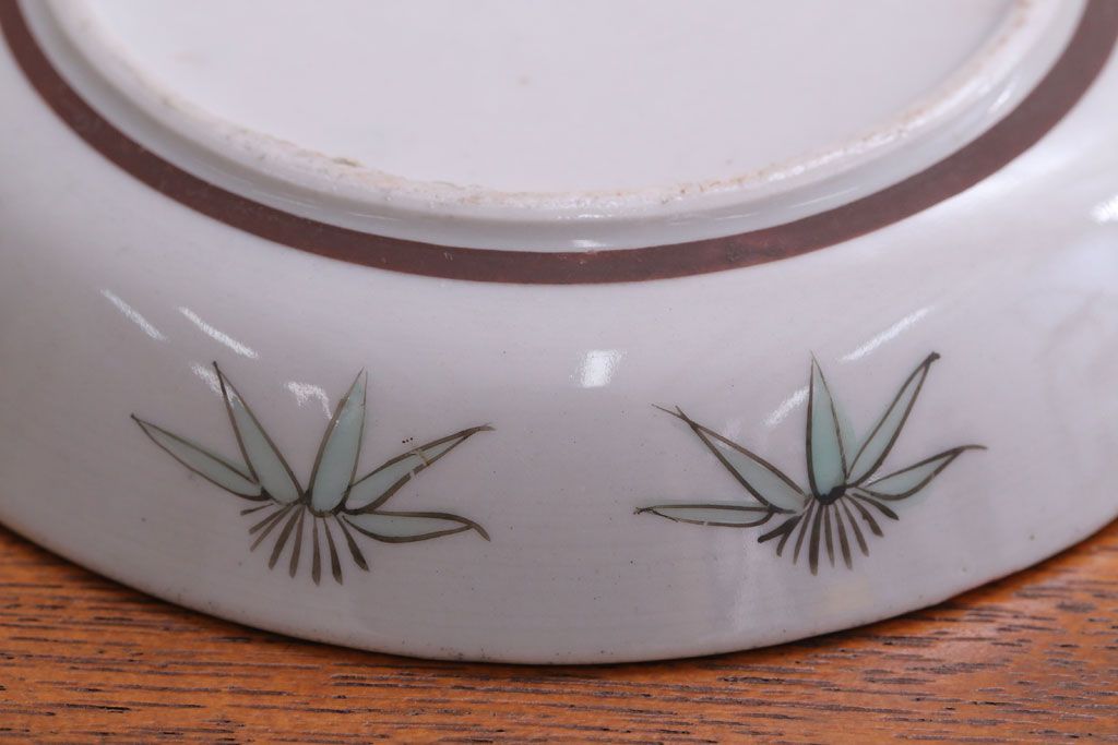 アンティーク雑貨　古民具・骨董　明治〜大正　九谷色絵皿5客セット