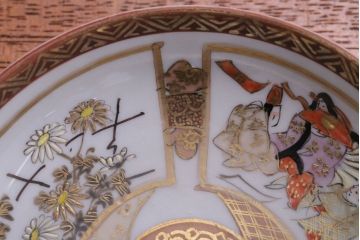 アンティーク雑貨　古民具・骨董　明治〜大正　九谷色絵皿6客セット