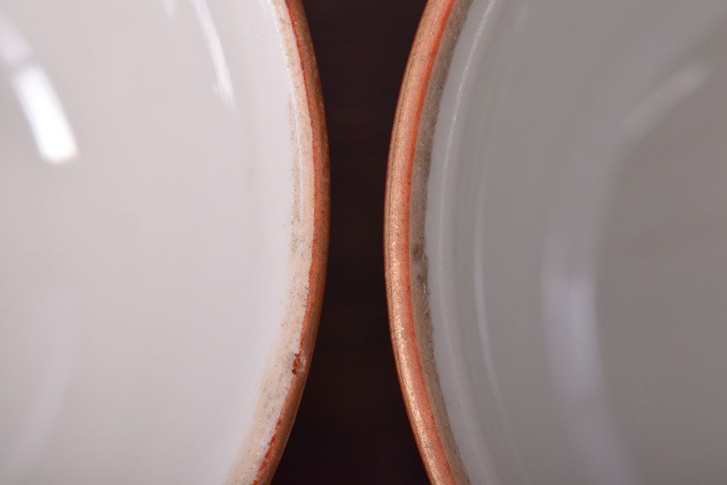 アンティーク雑貨　古民具・骨董　明治〜大正　九谷色絵向付2客セット