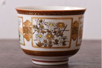 アンティーク雑貨　古民具・骨董　明治〜大正　九谷色絵向付2客セット