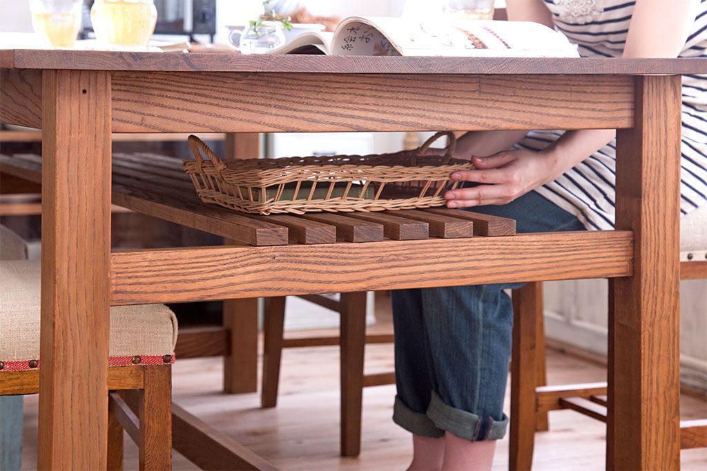 【N様ご成約分】アンティーク　古い木の大きなダイニングテーブル(作業台)