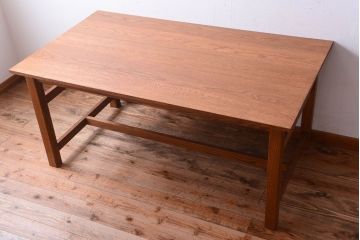 【N様ご成約分】アンティーク　古い木の大きなダイニングテーブル(作業台)