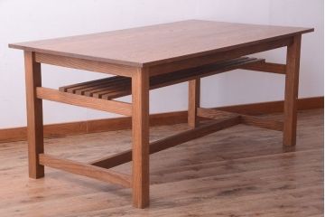 【N様ご成約分】アンティーク　古い木の大きなダイニングテーブル(作業台)