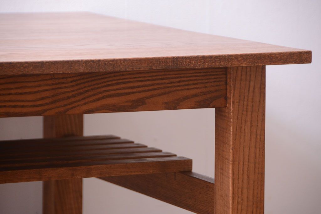 【N様ご成約分】アンティーク　古い木の大きなダイニングテーブル(作業台)