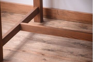 【N様ご成約分】アンティーク　古い木の大きなダイニングテーブル(作業台)