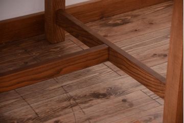 【N様ご成約分】アンティーク　古い木の大きなダイニングテーブル(作業台)