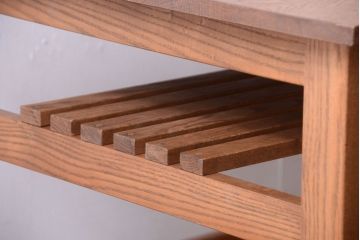 【N様ご成約分】アンティーク　古い木の大きなダイニングテーブル(作業台)