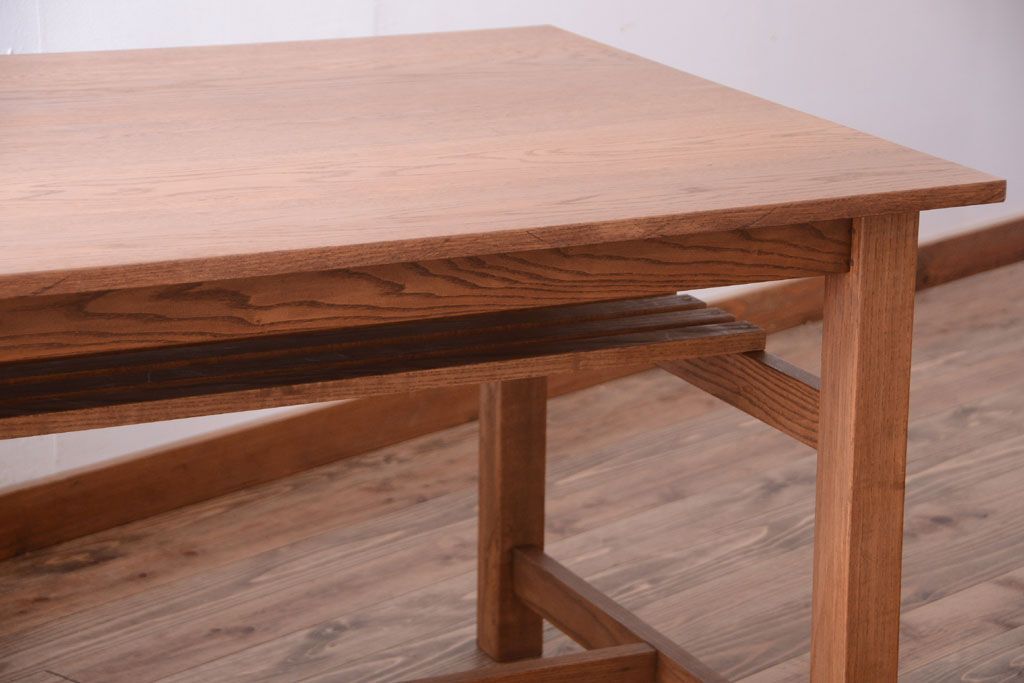 【N様ご成約分】アンティーク　古い木の大きなダイニングテーブル(作業台)