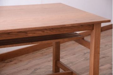 【N様ご成約分】アンティーク　古い木の大きなダイニングテーブル(作業台)