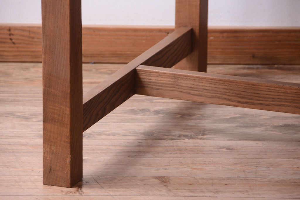 【N様ご成約分】アンティーク　古い木の大きなダイニングテーブル(作業台)