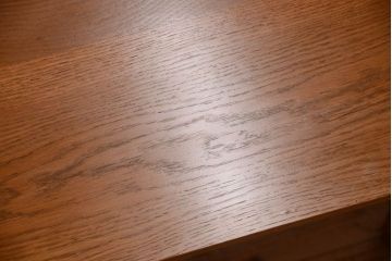 レトロ家具　昭和レトロ　ナラ材天板のアンティークダイニングテーブル