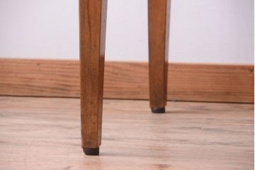 レトロ家具　昭和レトロ　ナラ材天板のアンティークダイニングテーブル