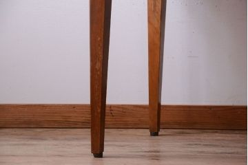 レトロ家具　昭和レトロ　ナラ材天板のアンティークダイニングテーブル