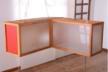 アンティーク雑貨　昭和レトロ　希少!たばこ屋さんの古い吊り看板(ガラスケース)