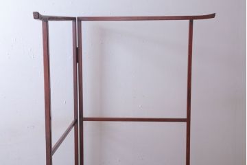 アンティーク雑貨　古民具・骨董　古い木の屏風衣桁