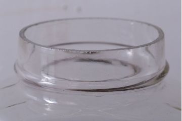 アンティーク雑貨　昭和レトロ　蓋付き!アンティークのガラス瓶(ビン)(1)