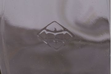 アンティーク雑貨　昭和レトロ　蓋付き!アンティークのガラス瓶(ビン)(1)