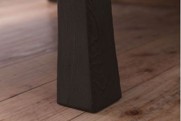 アンティーク家具　和製アンティーク　彫刻入り!高級杉材製の古いちゃぶ台